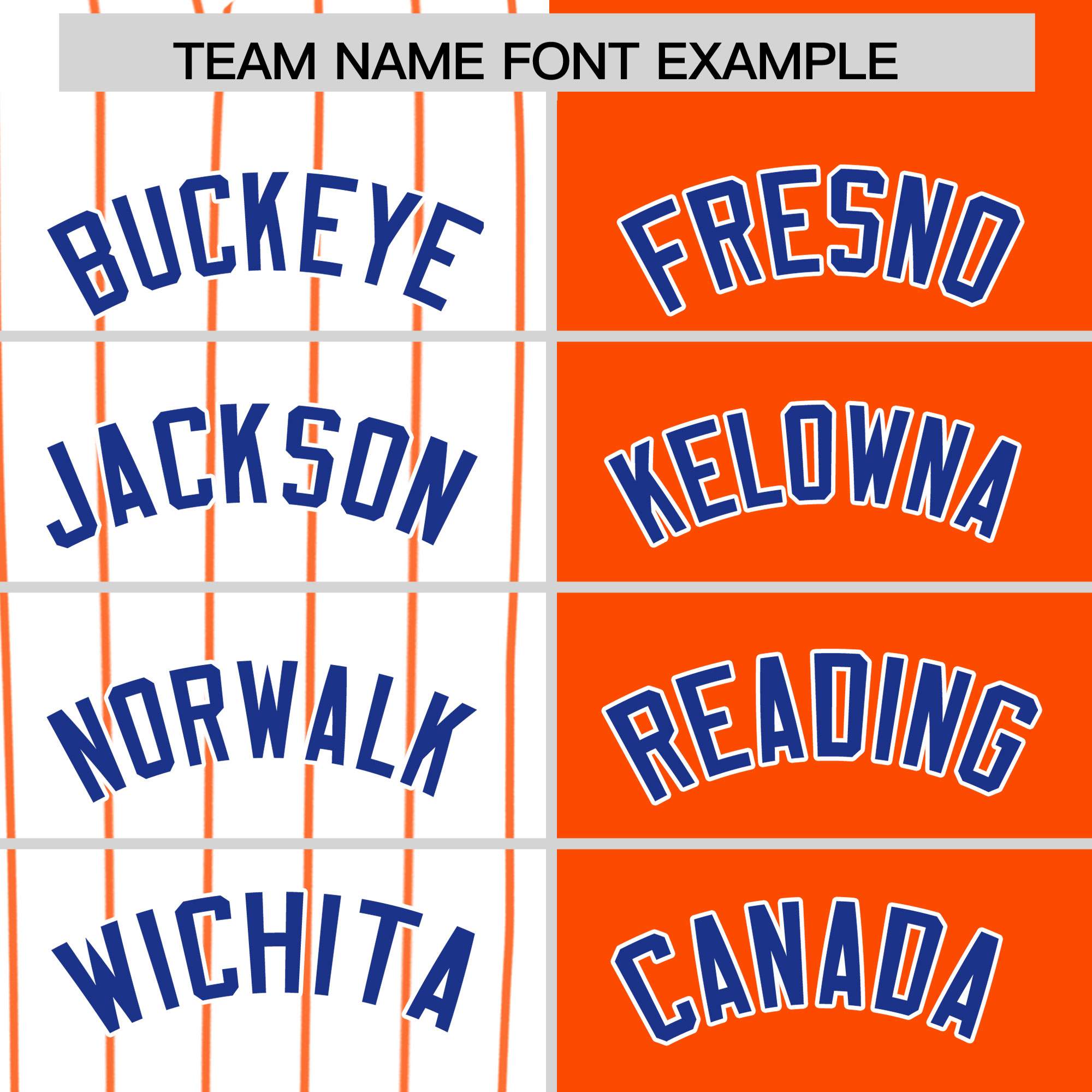 Custom White Orange and Royal Pinstripe Personalized Raglan Sleeves Authentic Baseball Jersey