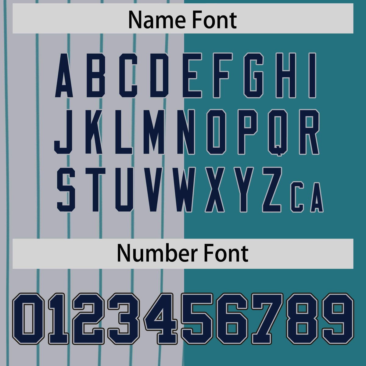 Custom Gray Teal and Navy Pinstripe Personalized Raglan Sleeves Authentic Baseball Jersey