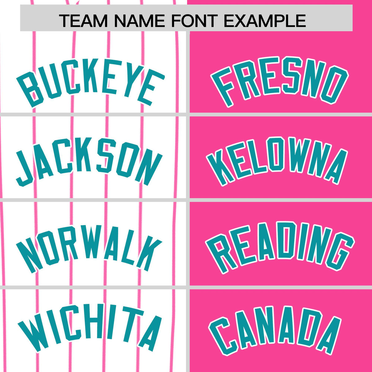 Custom White Pink and Aqua Pinstripe Personalized Raglan Sleeves Authentic Baseball Jersey