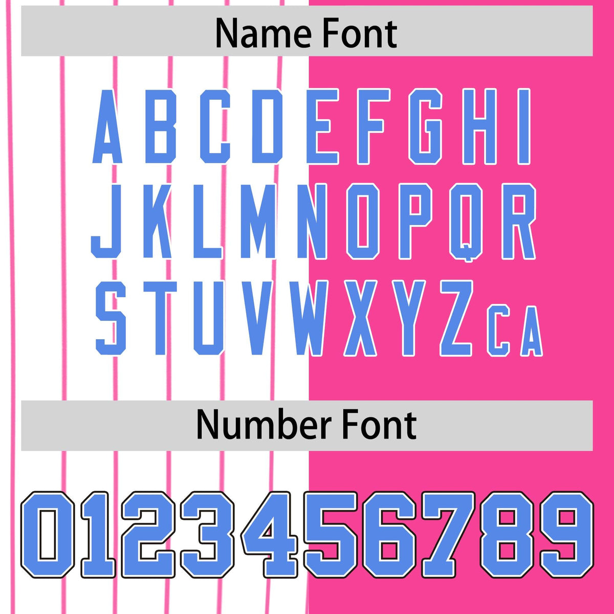 Custom White Pink and Powder Blue Pinstripe Personalized Raglan Sleeves Authentic Baseball Jersey