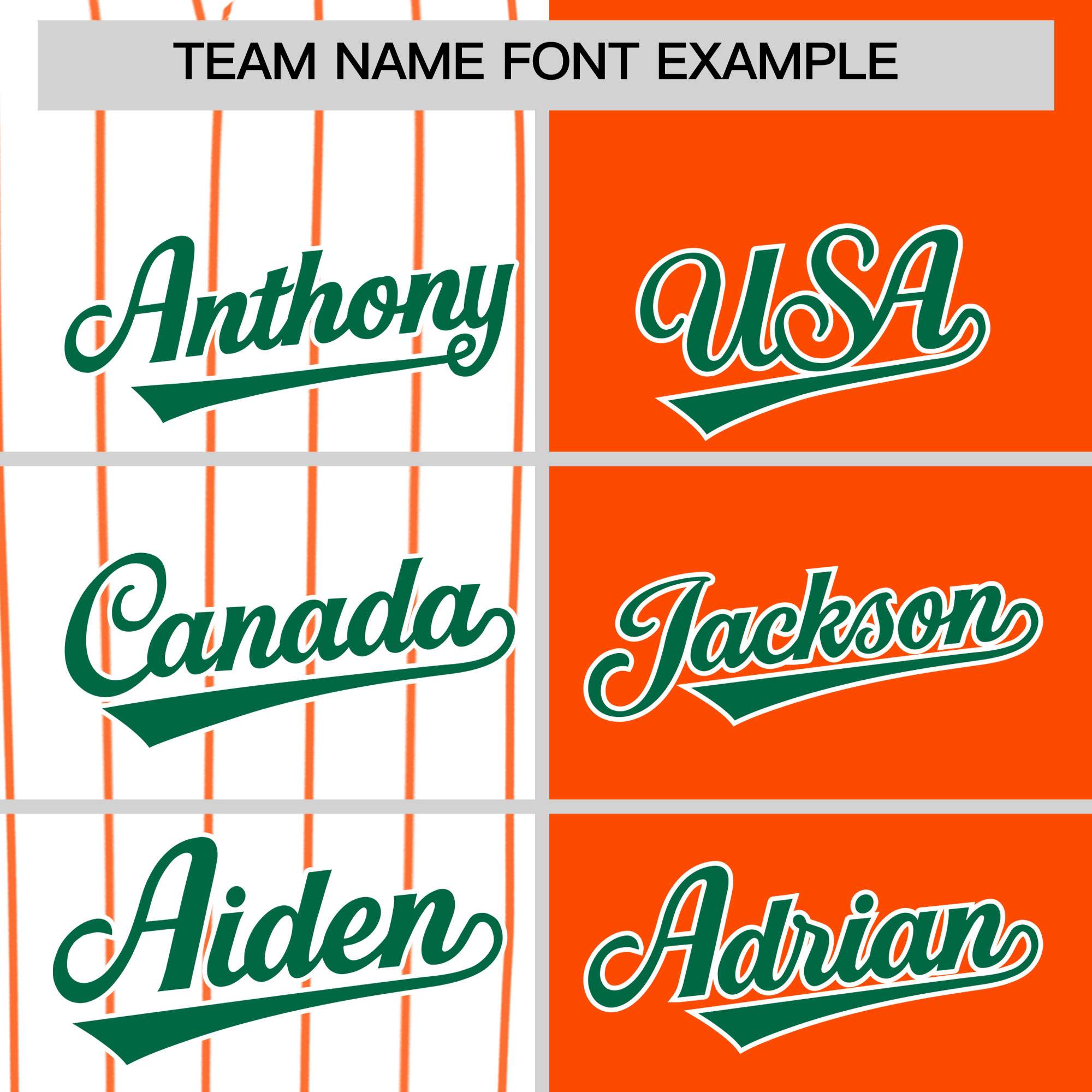 Custom White Orange and Kelly Green Pinstripe Personalized Raglan Sleeves Authentic Baseball Jersey