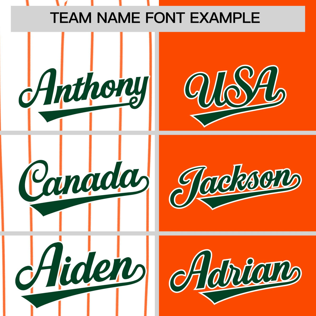 Custom White Orange and Green Pinstripe Personalized Raglan Sleeves Authentic Baseball Jersey