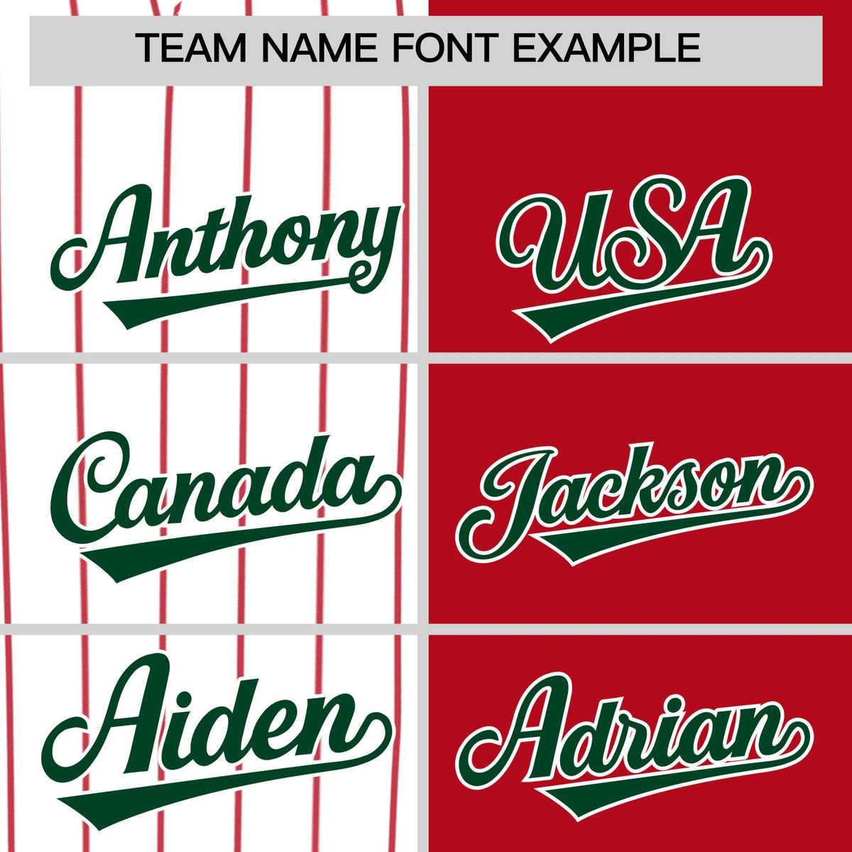 Custom White Red and Green Pinstripe Personalized Raglan Sleeves Authentic Baseball Jersey