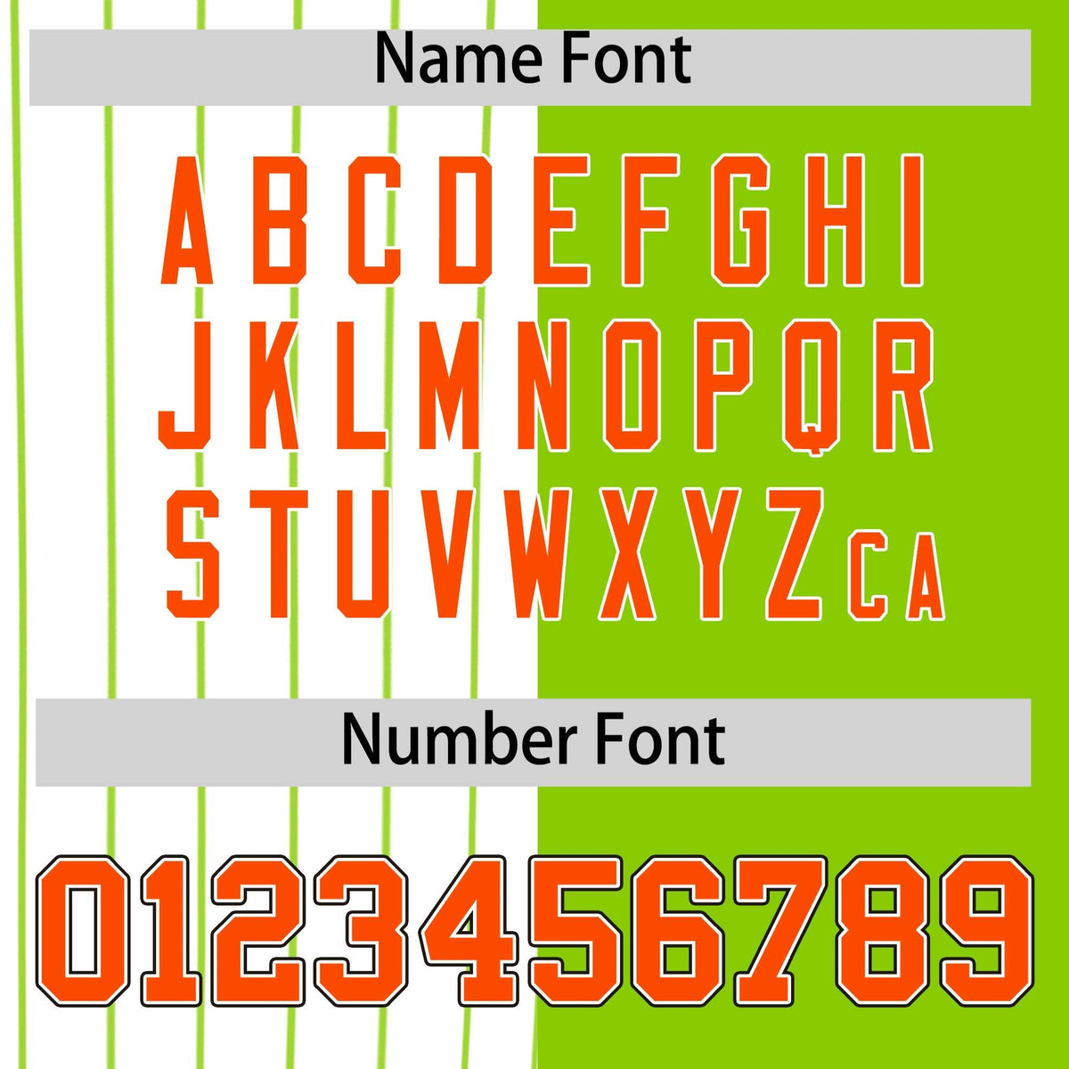 Custom White Neon Green and Orange Pinstripe Personalized Raglan Sleeves Authentic Baseball Jersey