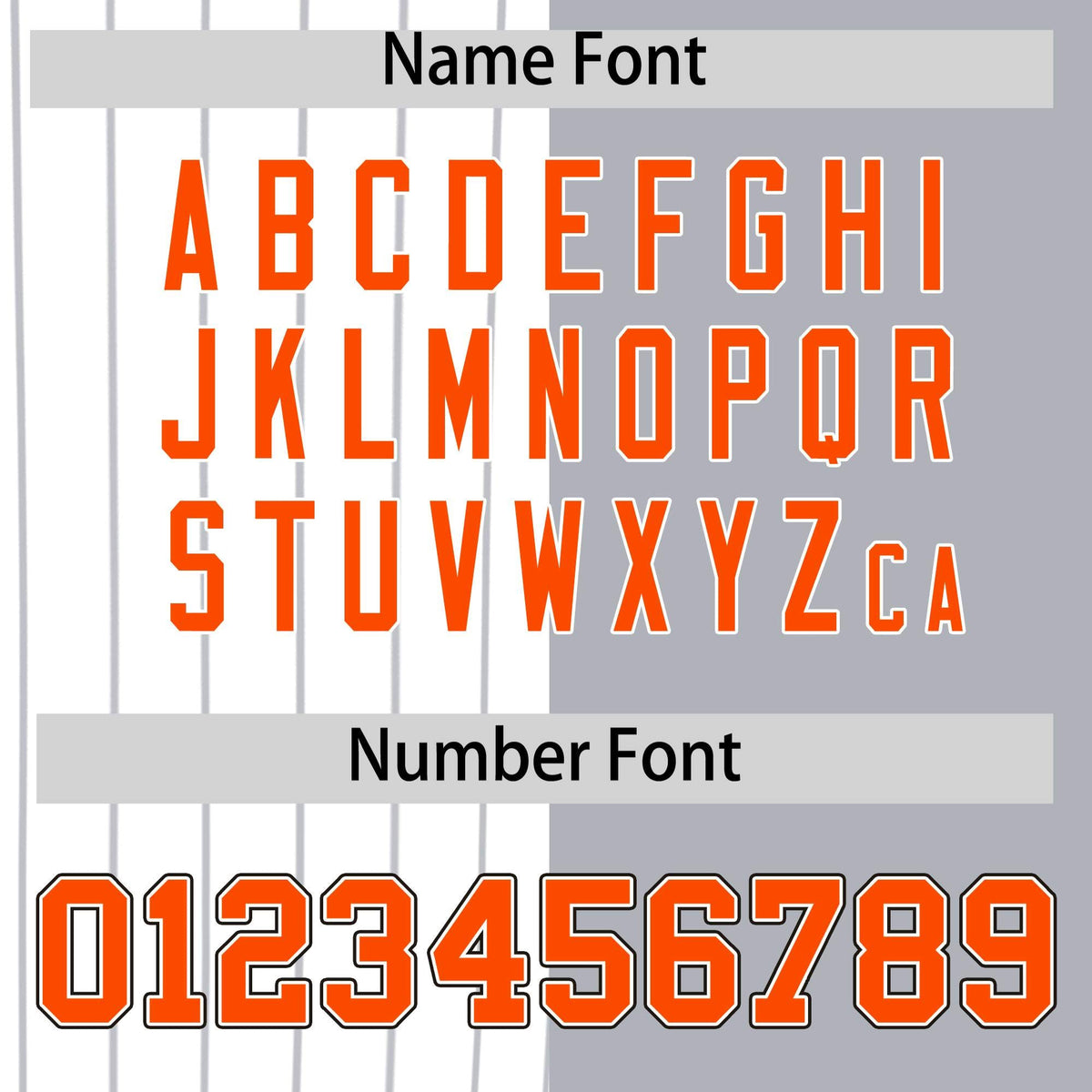 Custom White Gray and Orange Pinstripe Personalized Raglan Sleeves Authentic Baseball Jersey