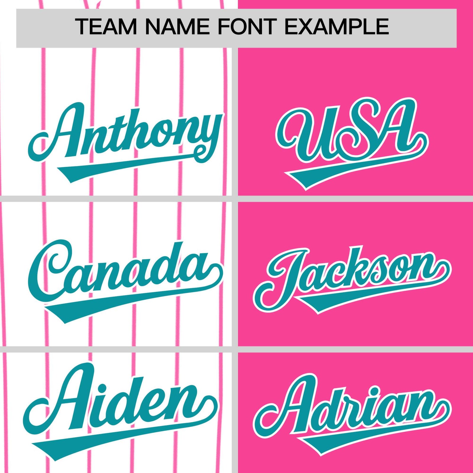 Custom White Pink and Aqua Pinstripe Personalized Raglan Sleeves Authentic Baseball Jersey