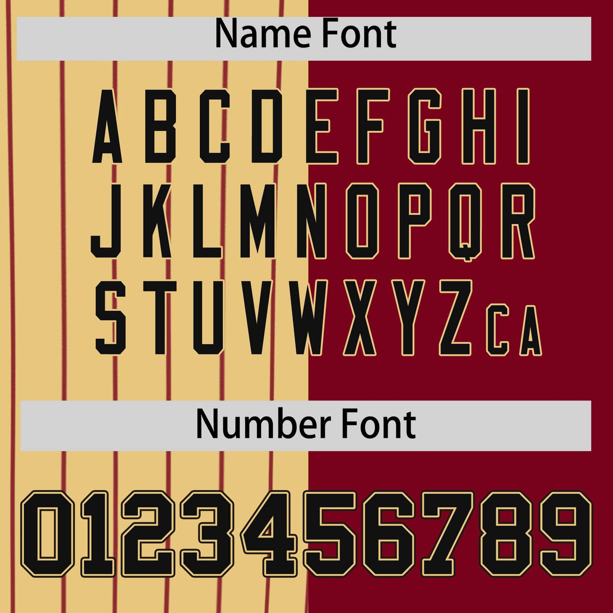 Custom Khaki Crimson and Black Pinstripe Personalized Raglan Sleeves Authentic Baseball Jersey