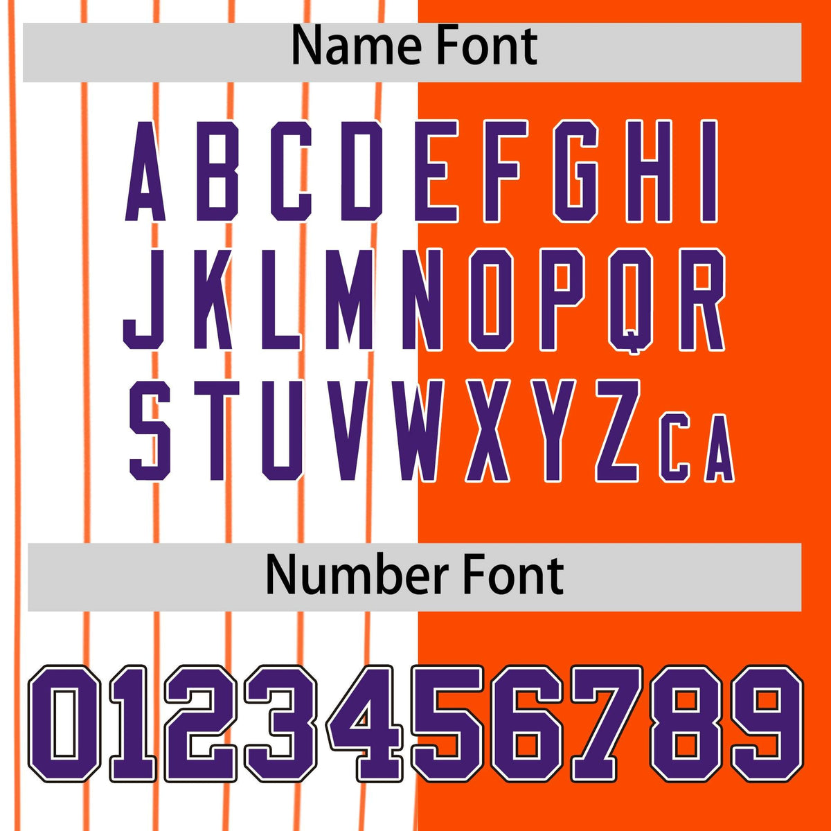 Custom White Orange and Purple Pinstripe Personalized Raglan Sleeves Authentic Baseball Jersey