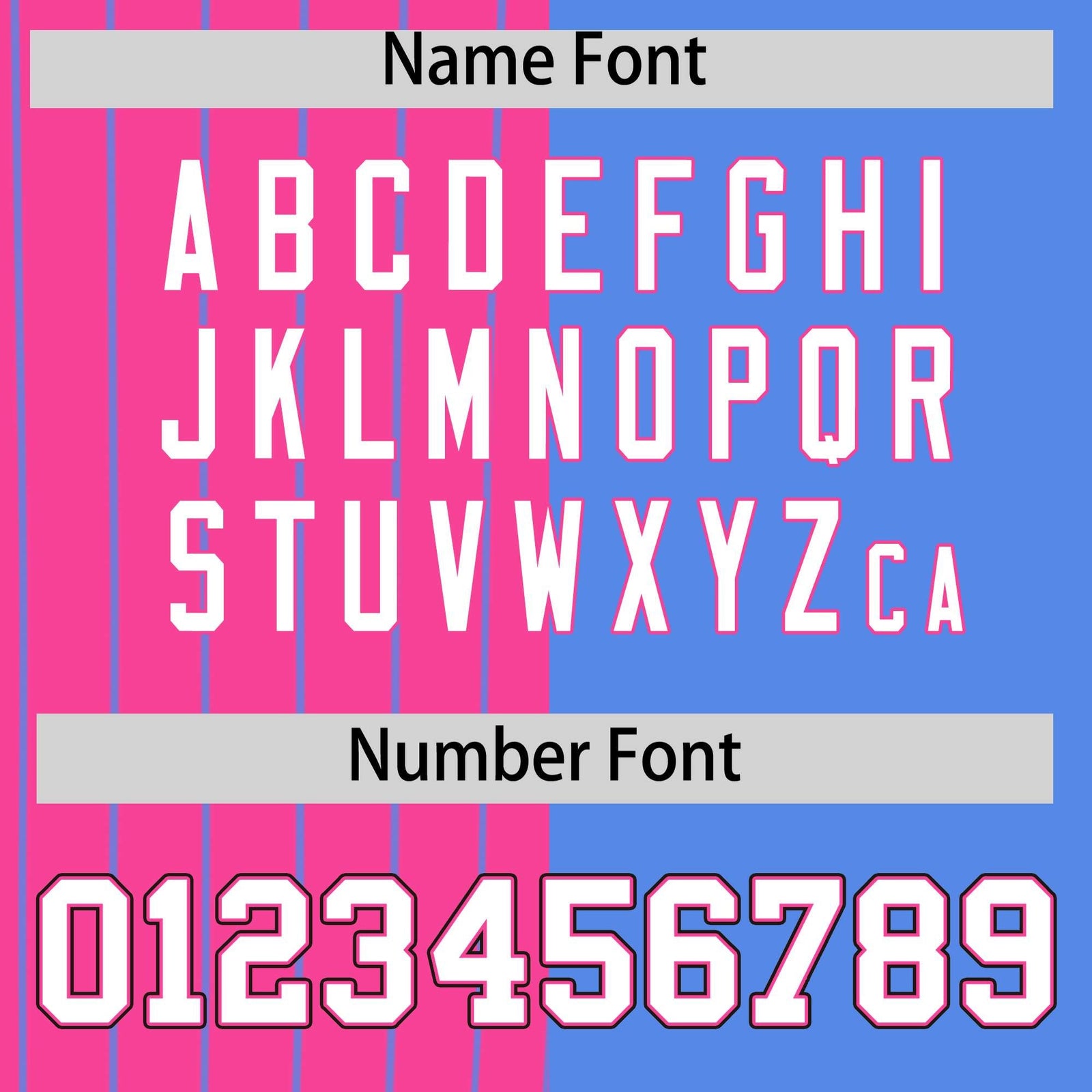 Custom Pink Powder Blue and White Pinstripe Personalized Raglan Sleeves Authentic Baseball Jersey