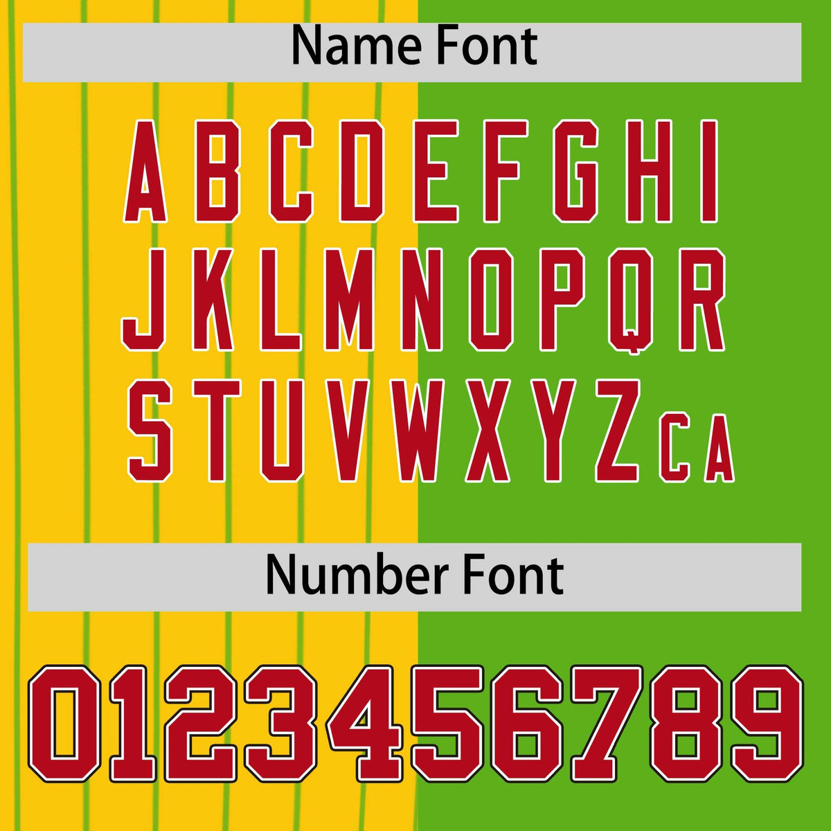 Custom Gold Neon Green and Red Pinstripe Personalized Raglan Sleeves Authentic Baseball Jersey