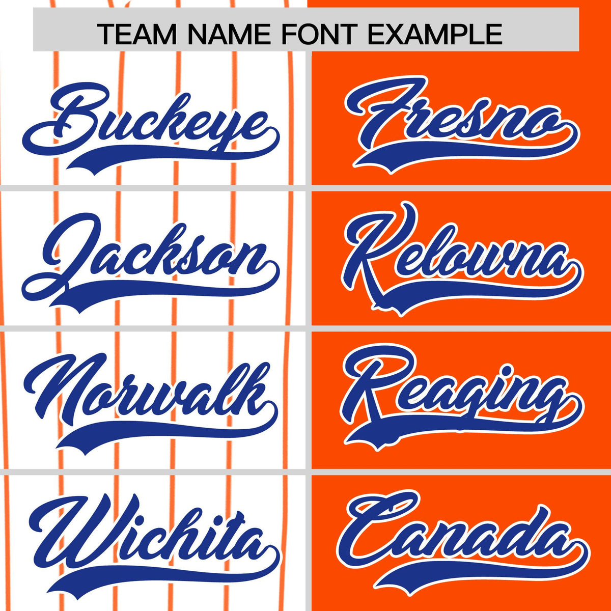 Custom White Orange and Royal Pinstripe Personalized Raglan Sleeves Authentic Baseball Jersey