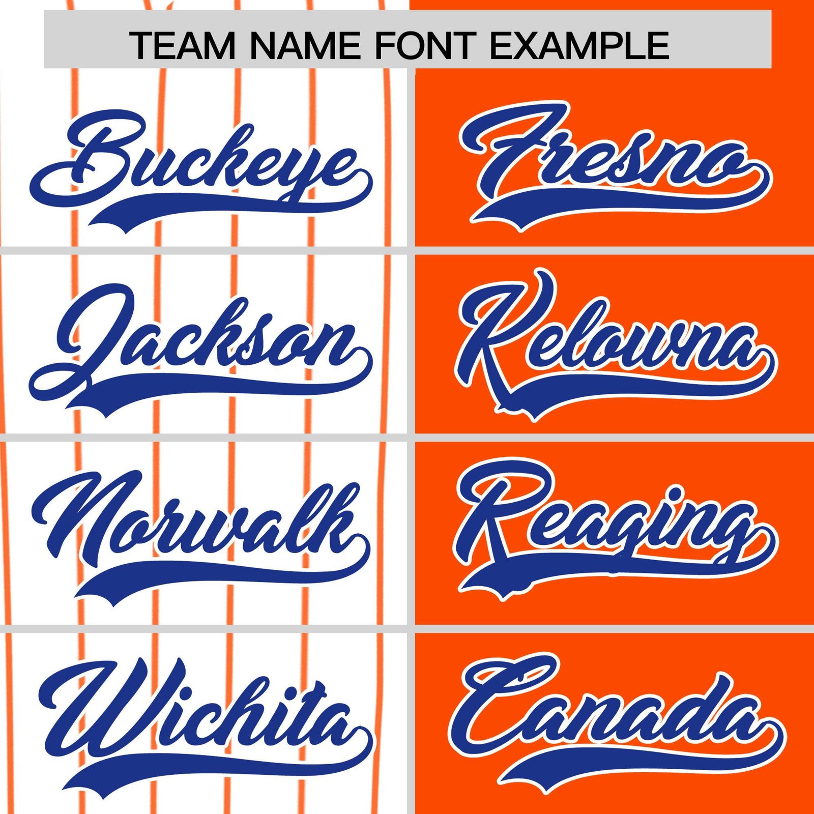 Custom White Orange and Royal Pinstripe Personalized Raglan Sleeves Authentic Baseball Jersey