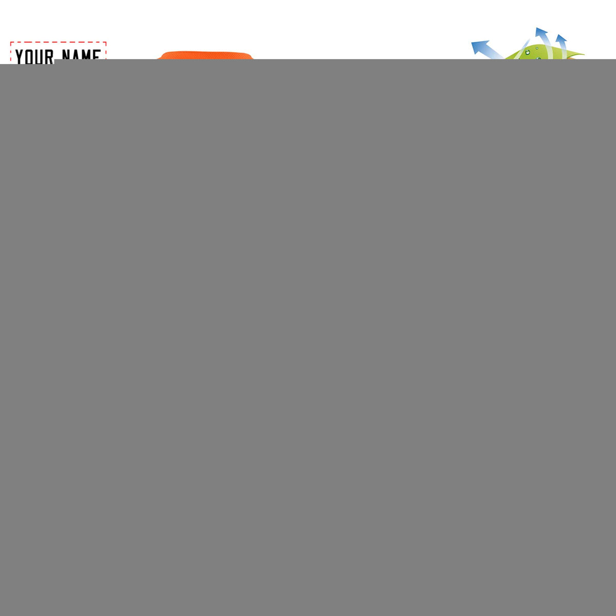 Custom Neon Green Orange and Royal Pinstripe Personalized Raglan Sleeves Authentic Baseball Jersey