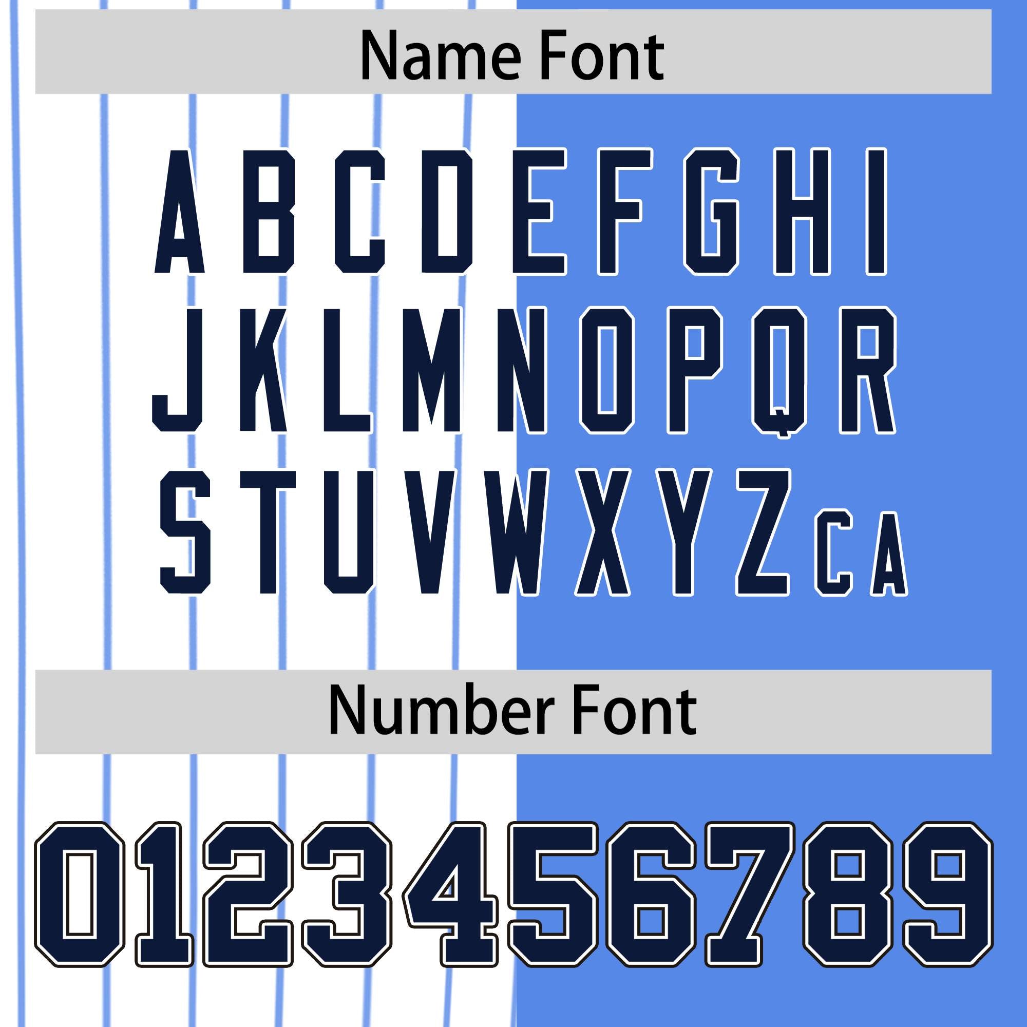 Custom White Powder Blue and Navy Pinstripe Personalized Raglan Sleeves Authentic Baseball Jersey