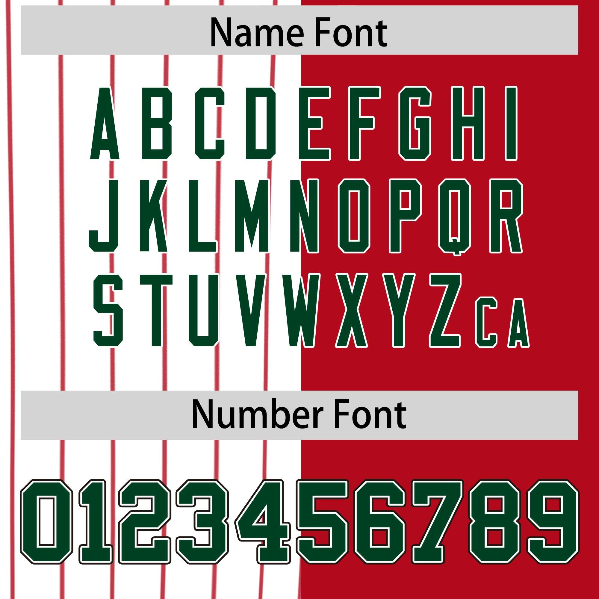 Custom White Red and Green Pinstripe Personalized Raglan Sleeves Authentic Baseball Jersey