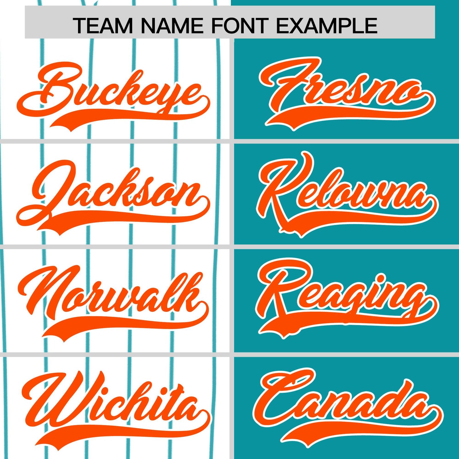 Custom White Aqua and Orange Pinstripe Personalized Raglan Sleeves Authentic Baseball Jersey