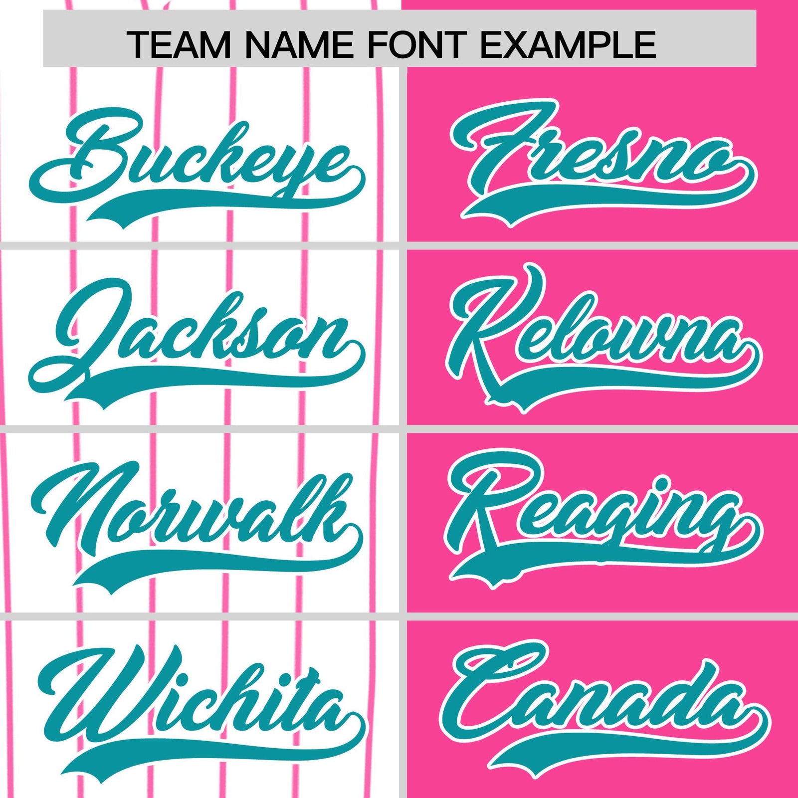 Custom White Pink and Aqua Pinstripe Personalized Raglan Sleeves Authentic Baseball Jersey