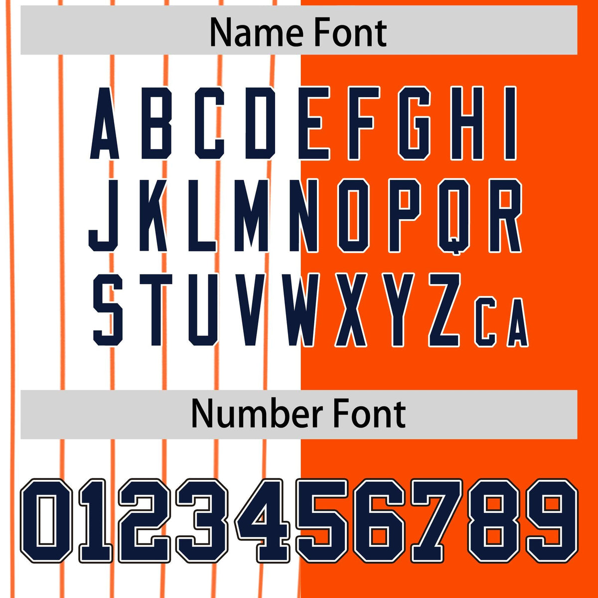 Custom White Orange and Navy Pinstripe Personalized Raglan Sleeves Authentic Baseball Jersey