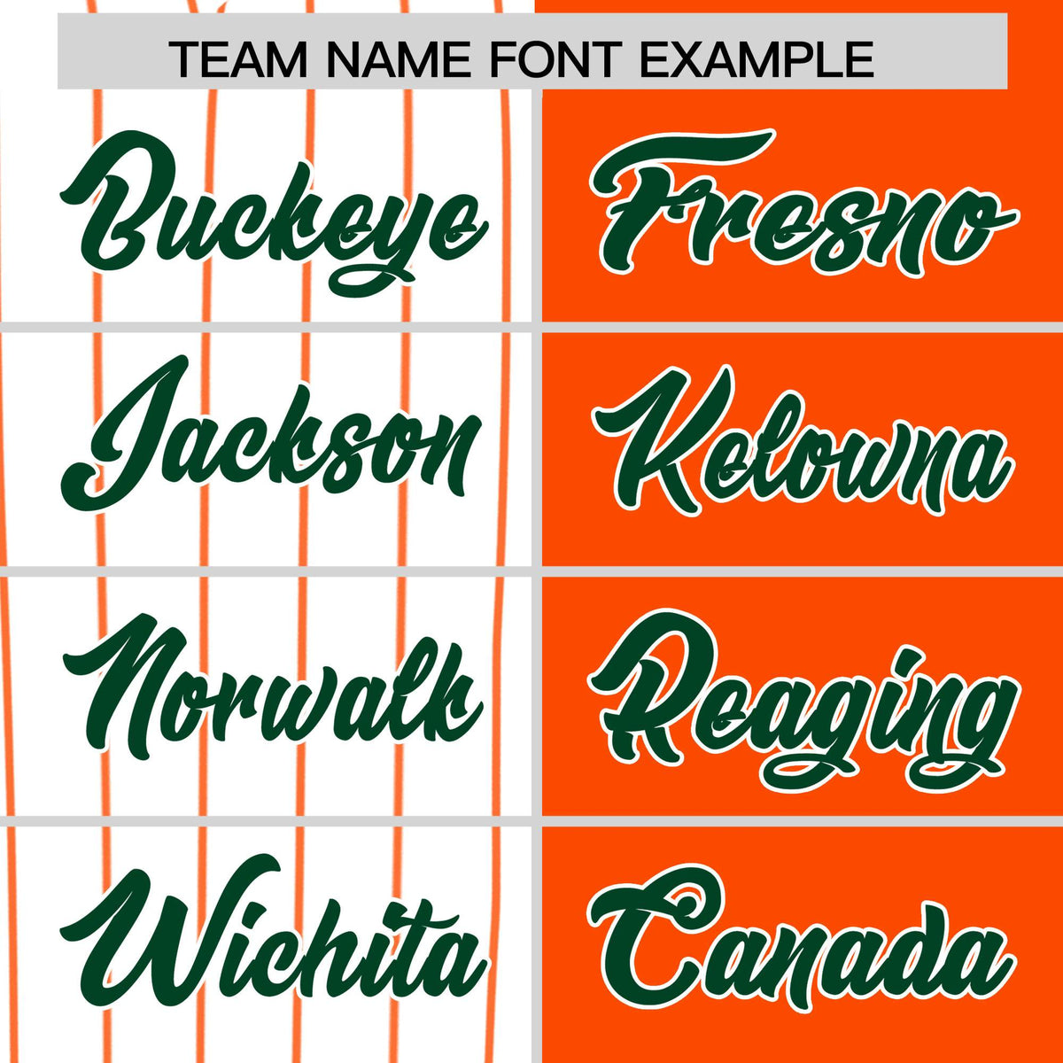 Custom White Orange and Green Pinstripe Personalized Raglan Sleeves Authentic Baseball Jersey