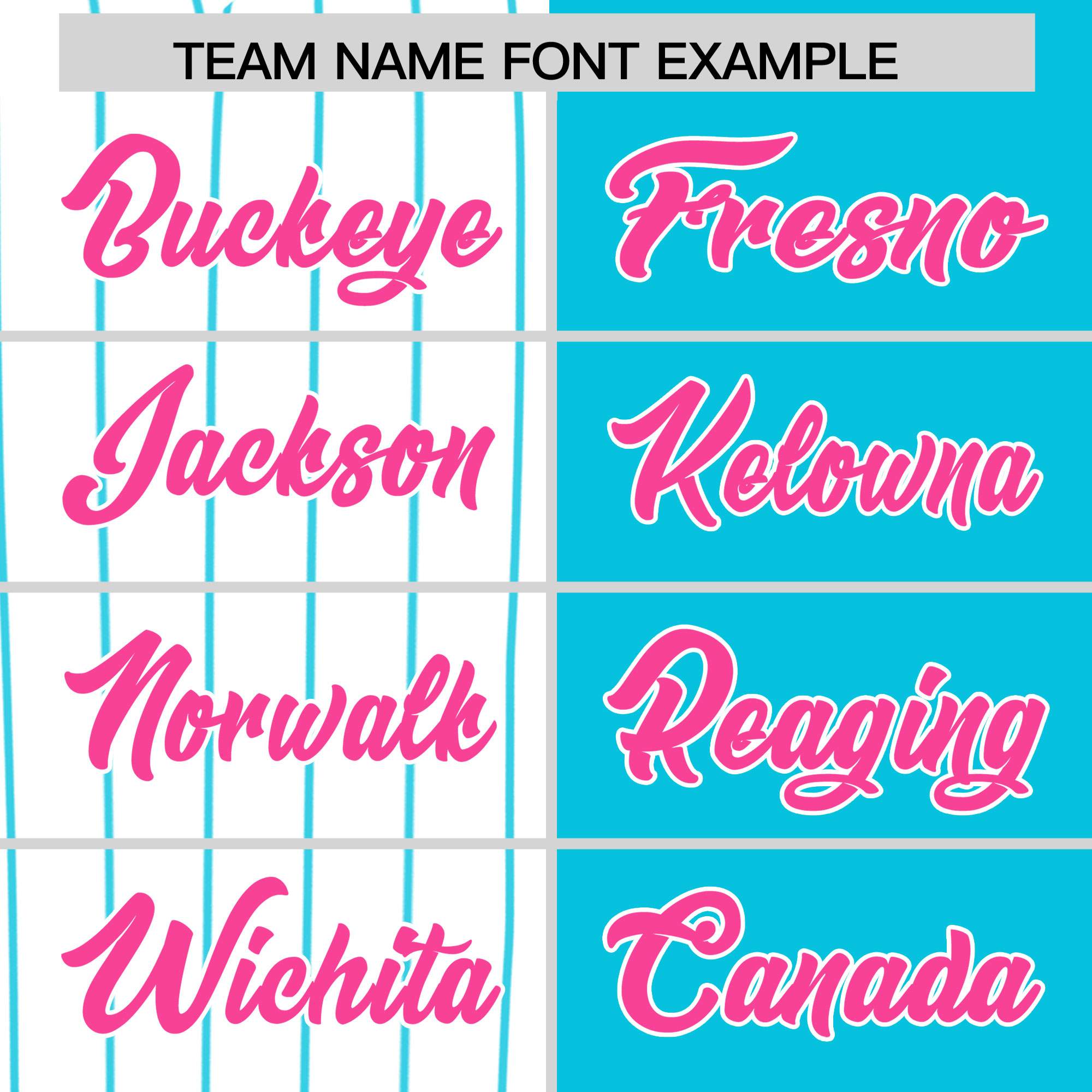 Custom White Sky Blue and Pink Pinstripe Personalized Raglan Sleeves Authentic Baseball Jersey