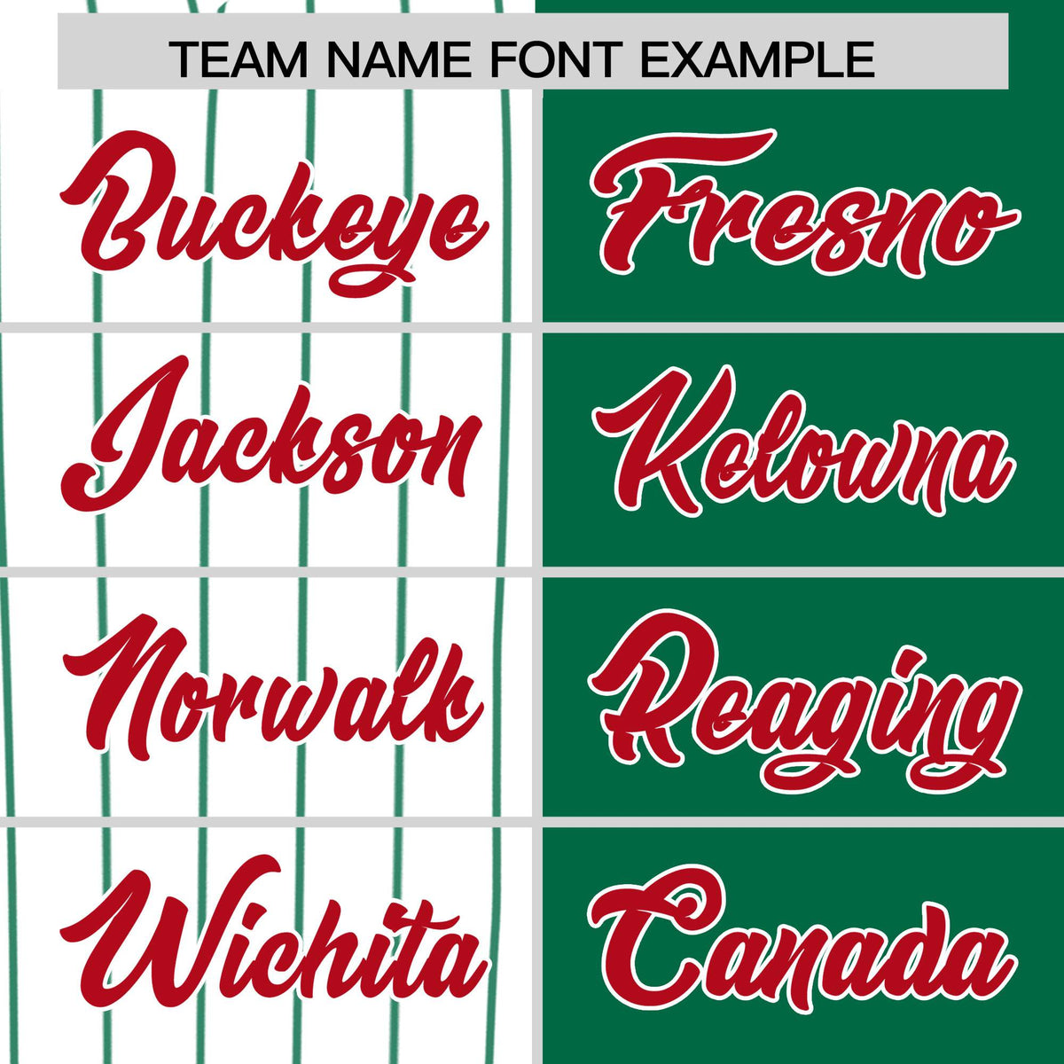 Custom White Kelly Green and Red Pinstripe Personalized Raglan Sleeves Authentic Baseball Jersey