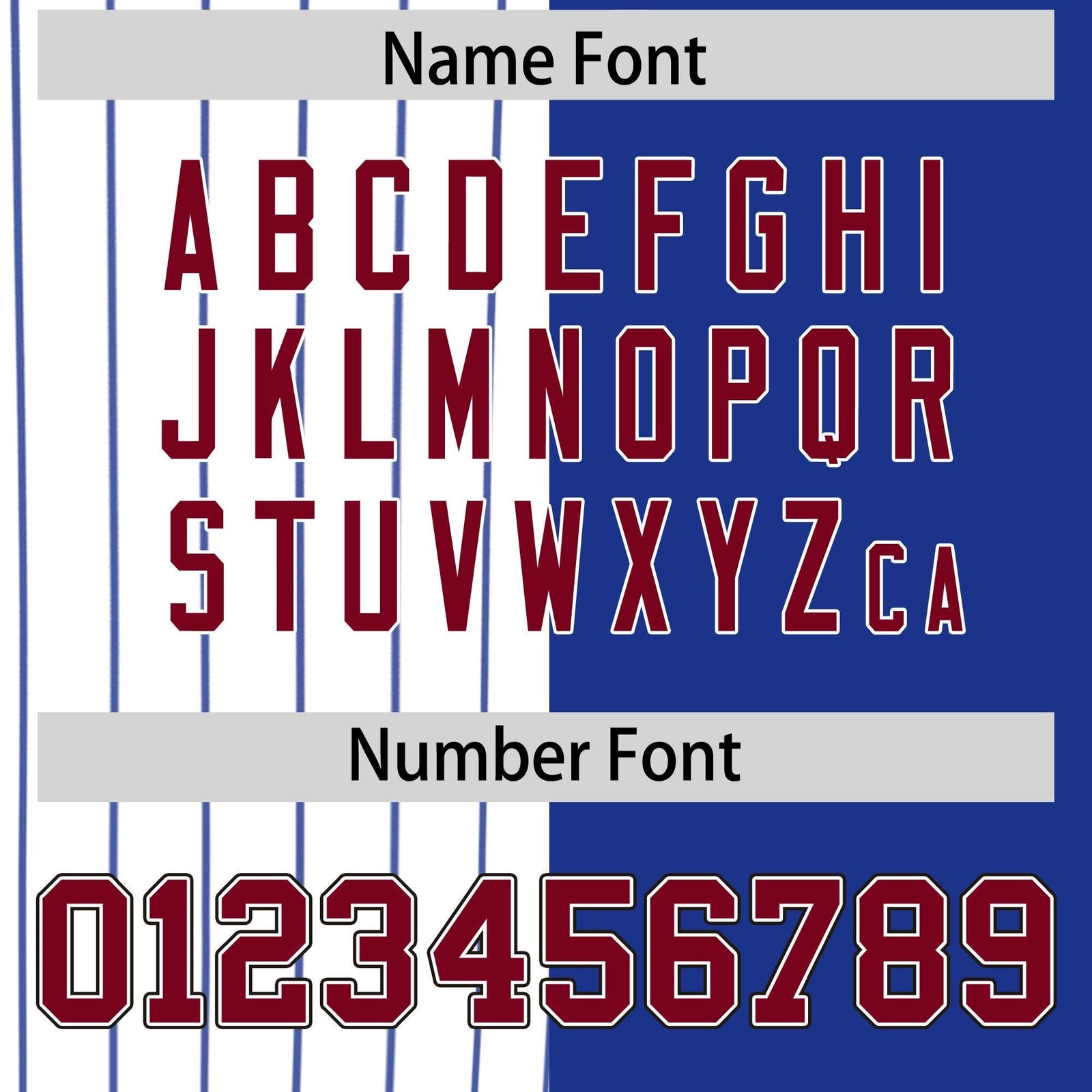 Custom White Royal and Crimson Pinstripe Personalized Raglan Sleeves Authentic Baseball Jersey