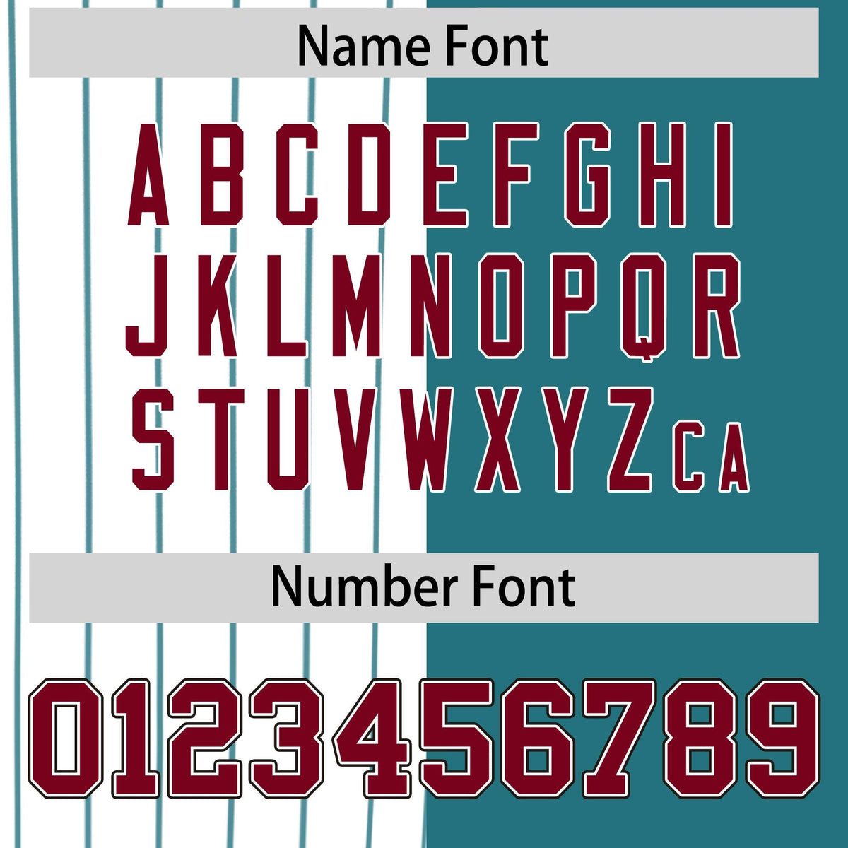 Custom White Teal and Crimson Pinstripe Personalized Raglan Sleeves Authentic Baseball Jersey
