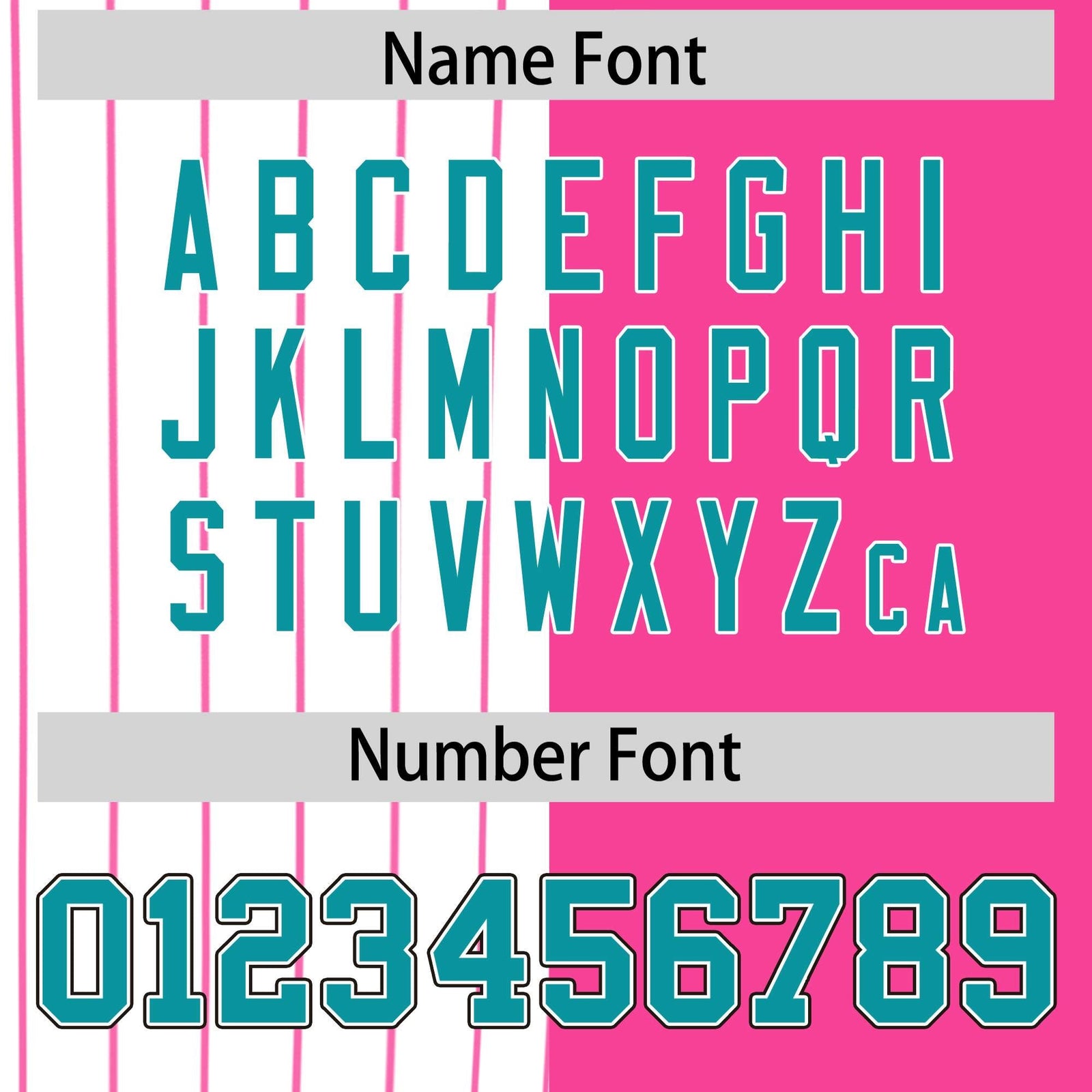 Custom White Pink and Aqua Pinstripe Personalized Raglan Sleeves Authentic Baseball Jersey