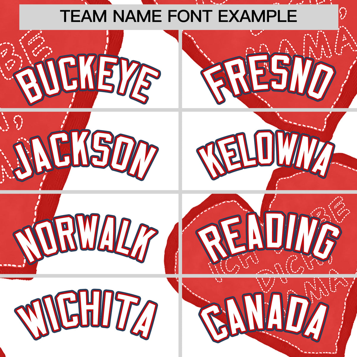 Custom White Red Mother's Day Style Graffiti Pattern Stretch Fabric Baseball Jersey| KXKSHOP