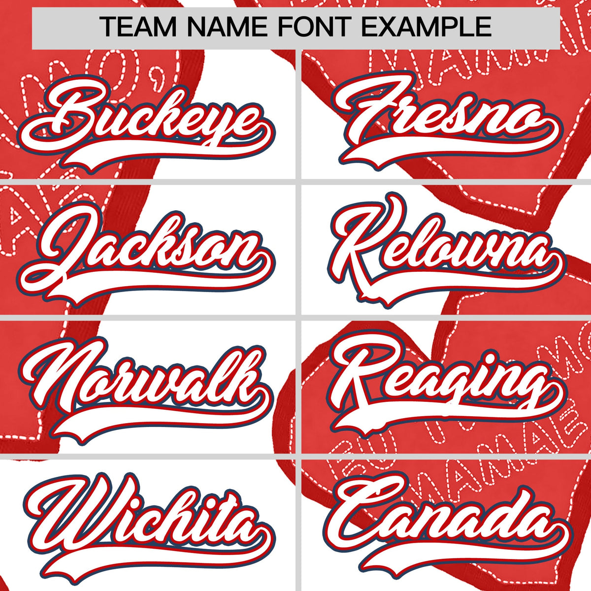 Custom White Red Mother's Day Style Graffiti Pattern Quick Dry Baseball Jersey| KXKSHOP