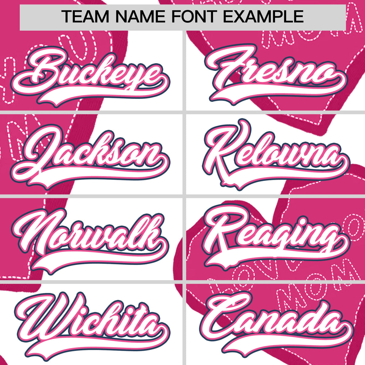Custom White Pink Mother's Day Style Graffiti Pattern Stretch Fabric Baseball Jersey| KXKSHOP