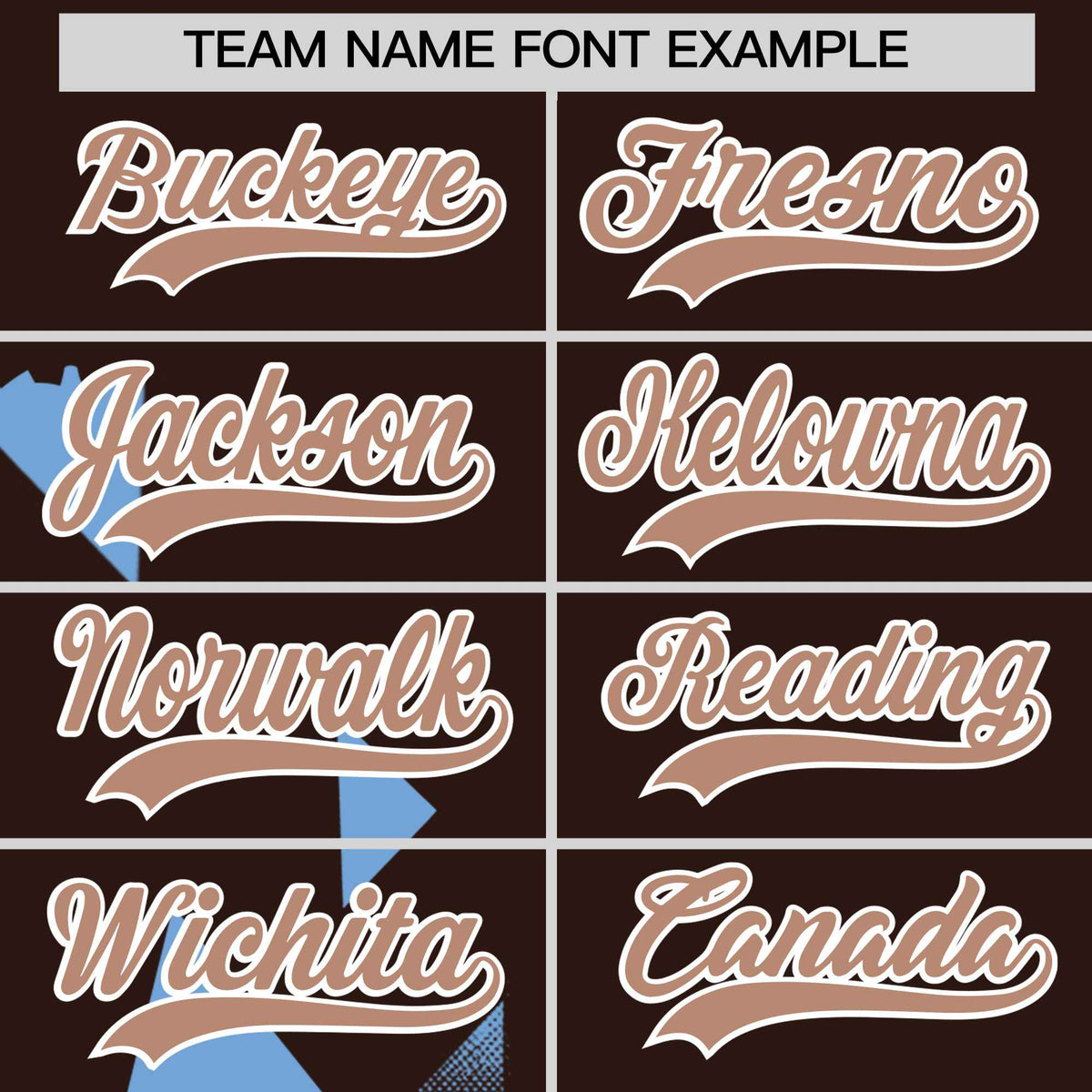 Custom Powder Blue Brown Raptor Series Raglan Sleeves Drapable Baseball Jersey