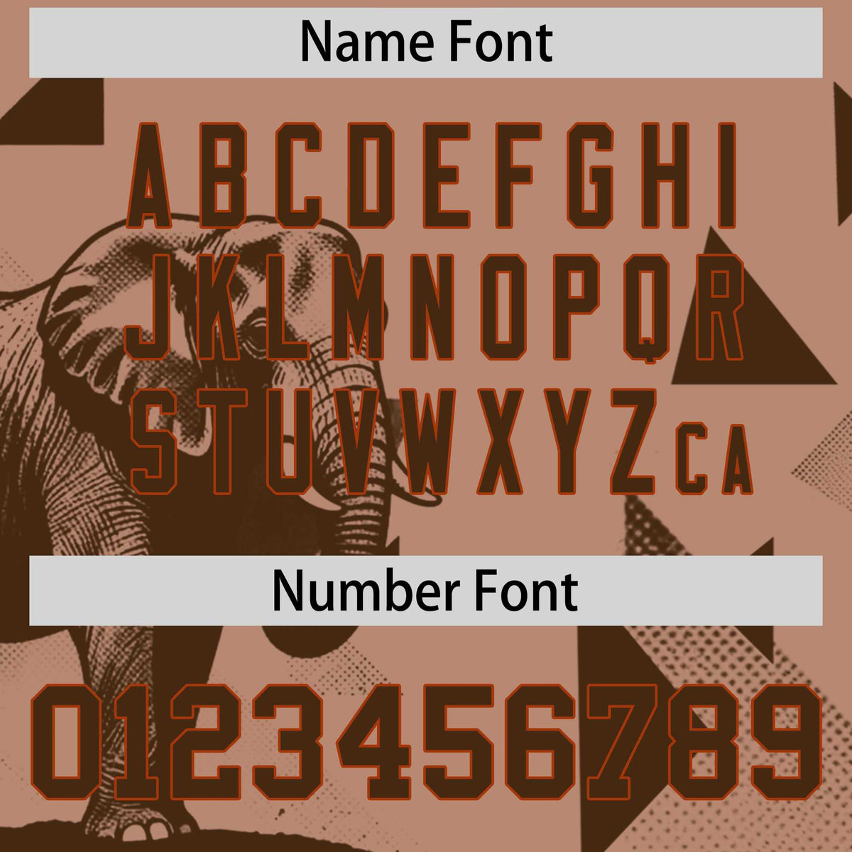 Custom Dark Orange Coffee Raptor Series Raglan Sleeves Hip Hop Baseball Jersey