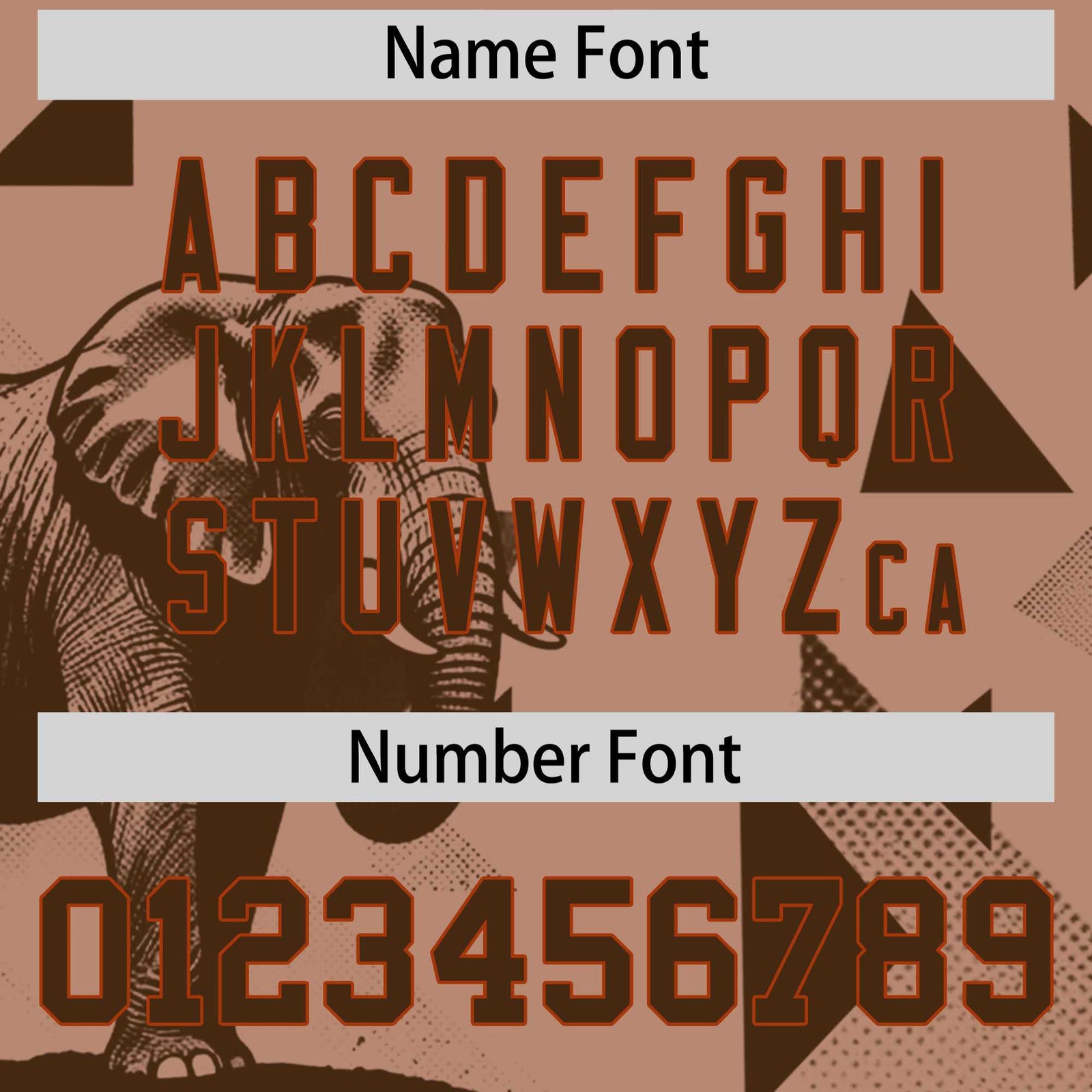 Custom Dark Orange Coffee Raptor Series Raglan Sleeves Hip Hop Baseball Jersey