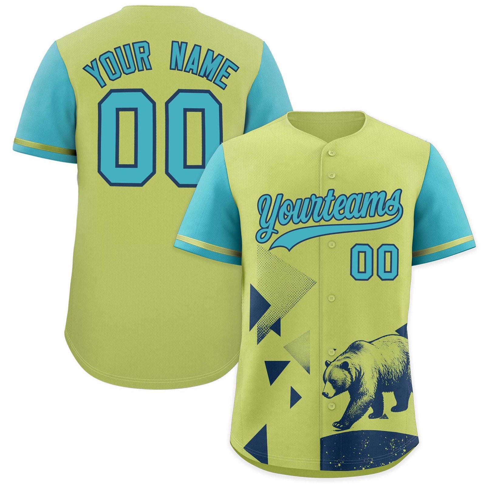 Custom Sky Blue Champagne Raptor Series Raglan Sleeves Drapable Baseball Jersey