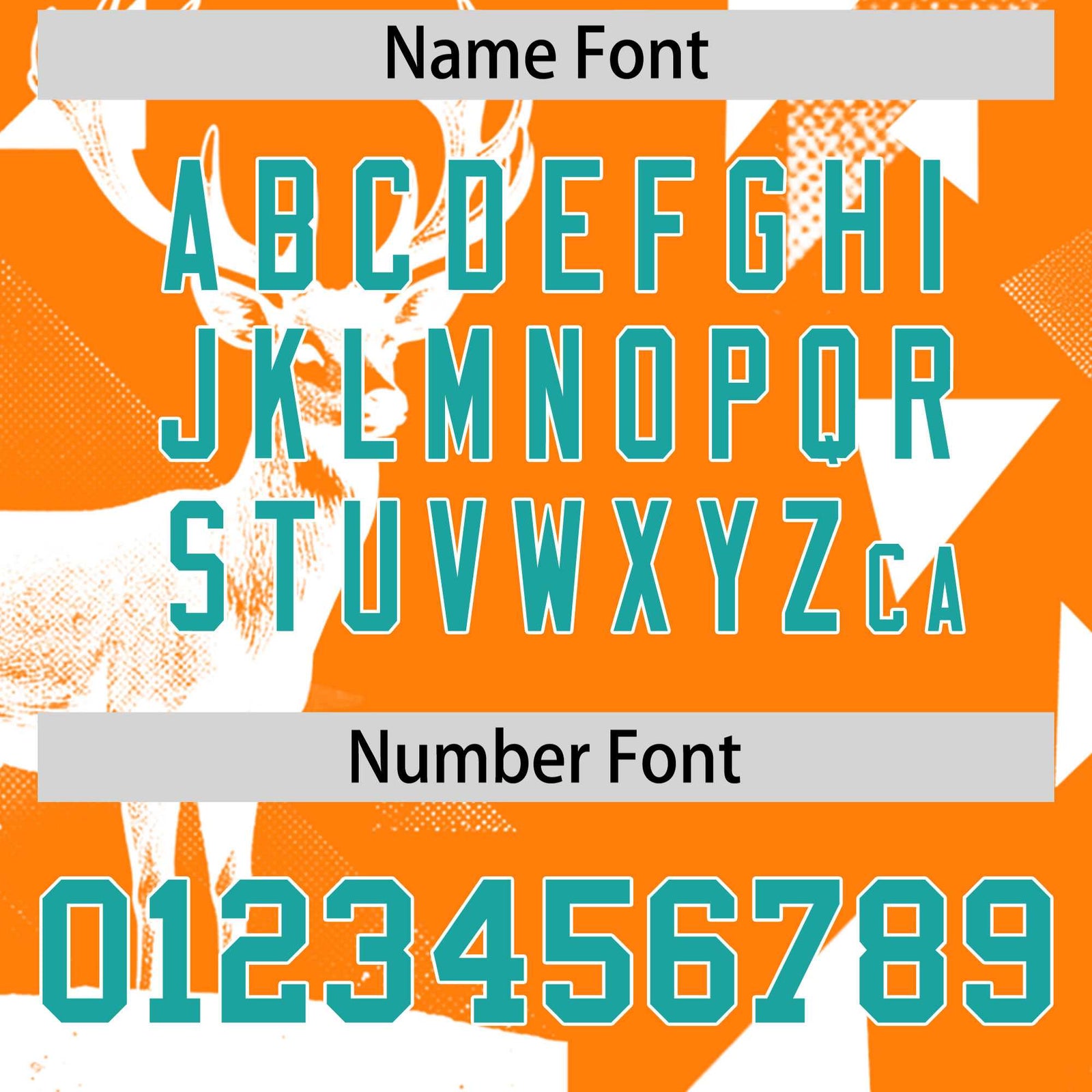 Custom Aqua Orange Raptor Series Raglan Sleeves Breathable Baseball Jersey