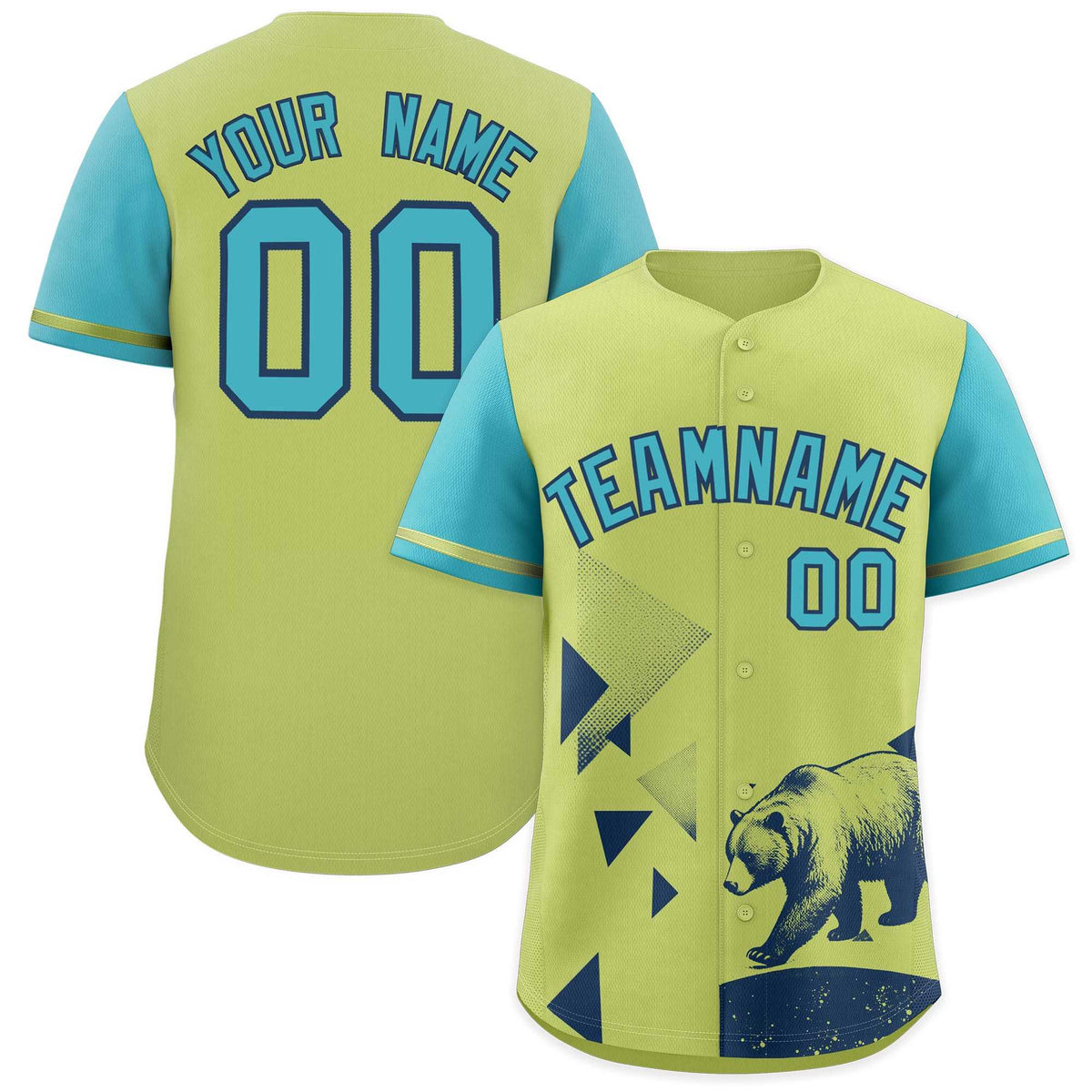 Custom Sky Blue Champagne Raptor Series Raglan Sleeves Drapable Baseball Jersey