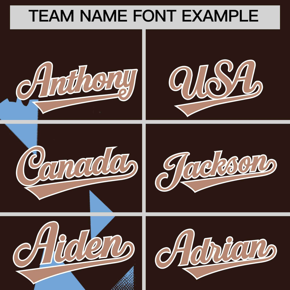 Custom Powder Blue Brown Raptor Series Raglan Sleeves Drapable Baseball Jersey |KXKSHOP