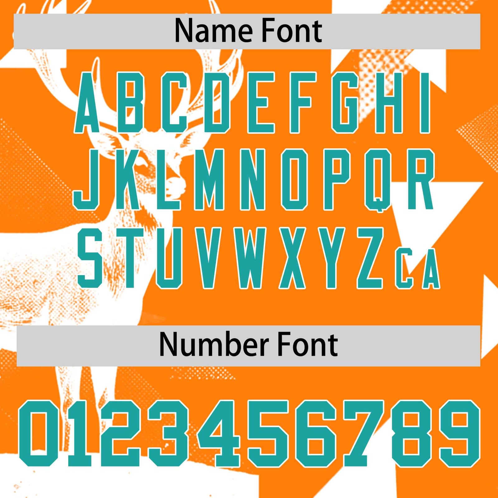 Custom Aqua Orange Raptor Series Raglan Sleeves Breathable Baseball Jersey