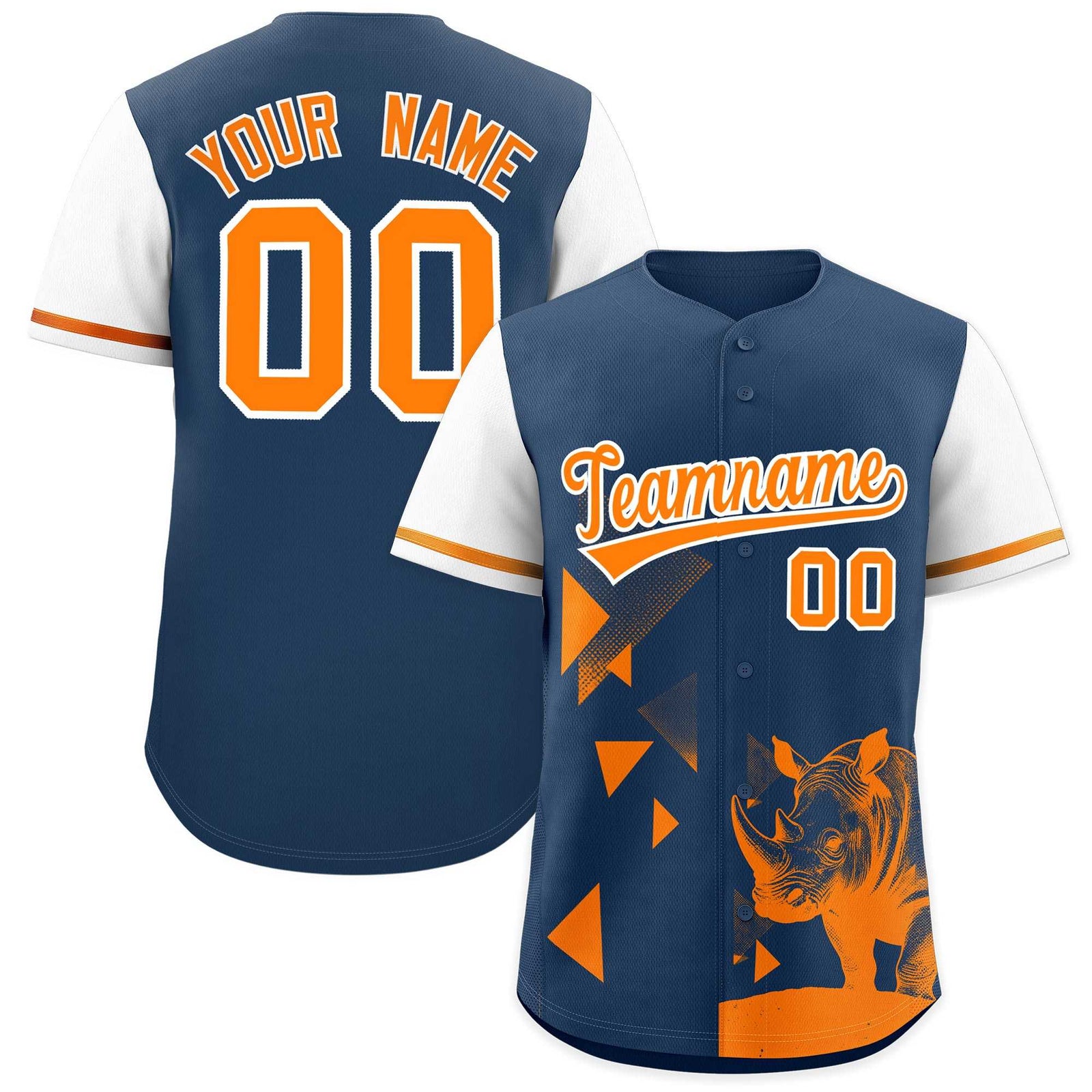 Custom White Midnight Blue Raptor Series Raglan Sleeves Casual Sports Baseball Jersey |KXKSHOP