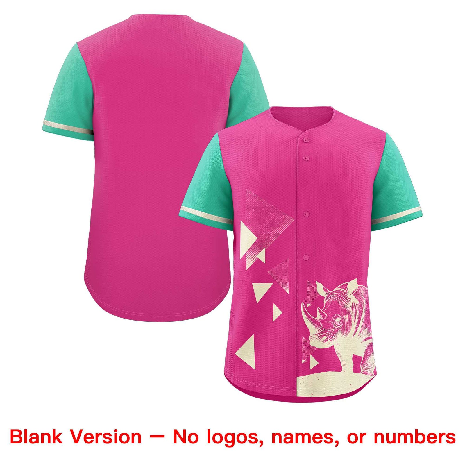 Custom Green Rose Red Raptor Series Raglan Sleeves Breathable Baseball Jersey |KXKSHOP