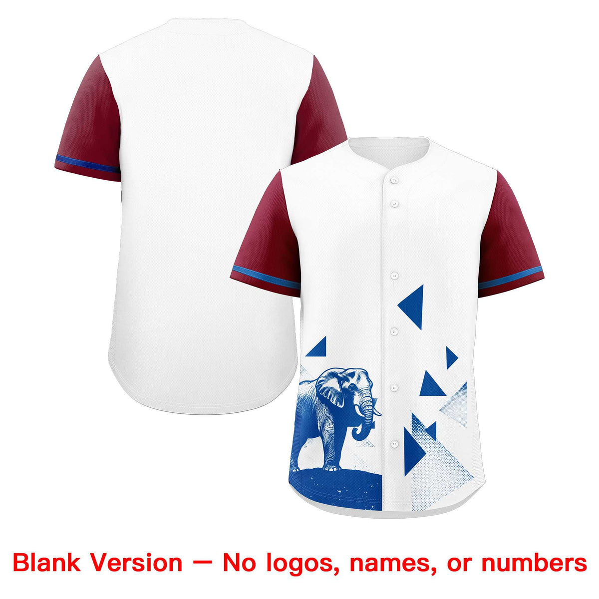 Custom Crimson White Raptor Series Raglan Sleeves Wrinkle-Resistant Baseball Jersey |KXKSHOP