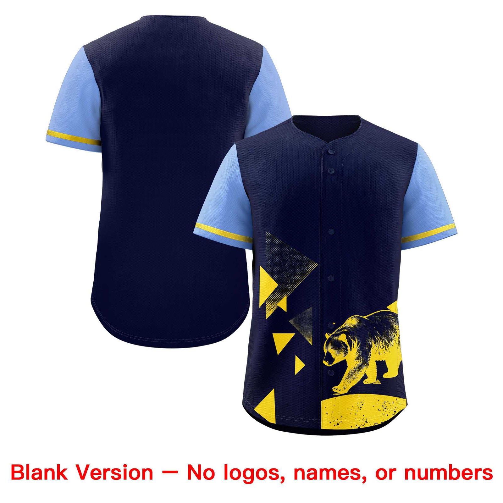 Custom Light Blue Midnight Blue Raptor Series Raglan Sleeves Lightweight Baseball Jersey |KXKSHOP