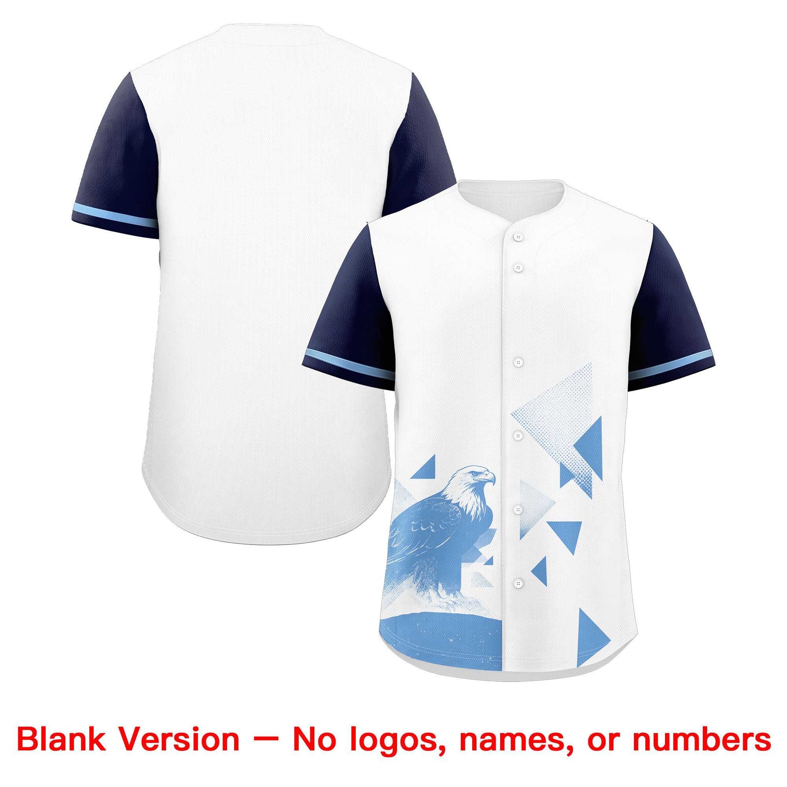 Custom Navy White Raptor Series Raglan Sleeves Hip Hop Baseball Jersey |KXKSHOP
