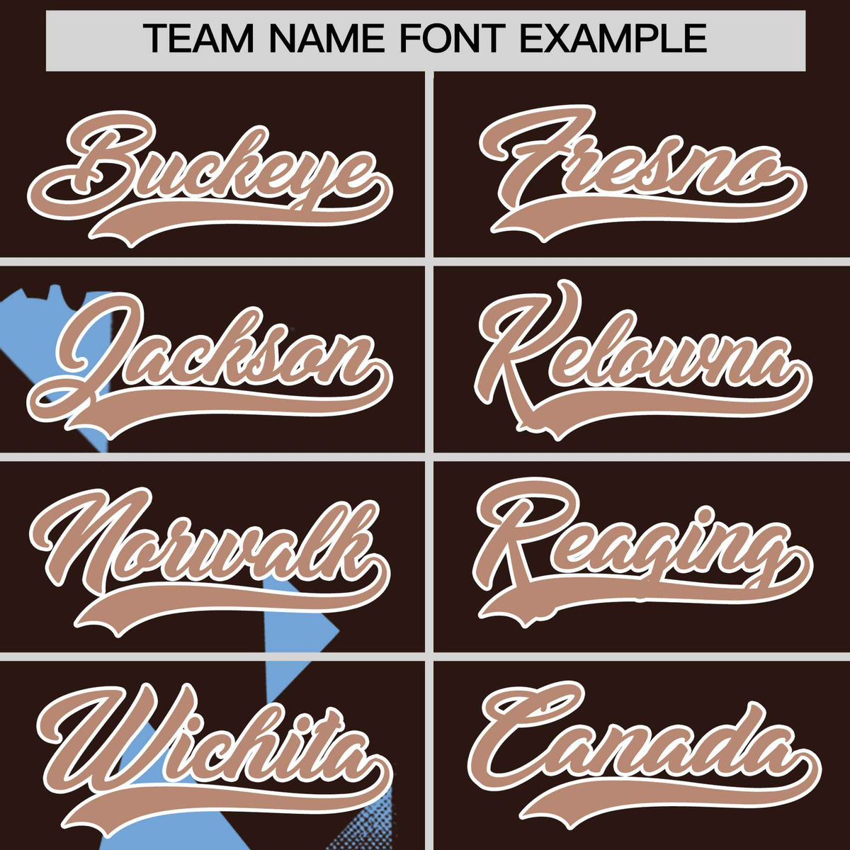 Custom Powder Blue Brown Raptor Series Raglan Sleeves Drapable Baseball Jersey