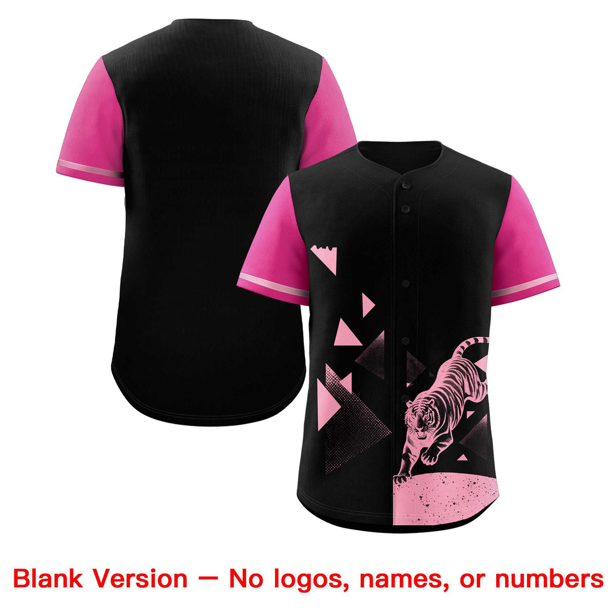 Custom Rose Red Black Raptor Series Raglan Sleeves Wrinkle-Resistant Baseball Jersey