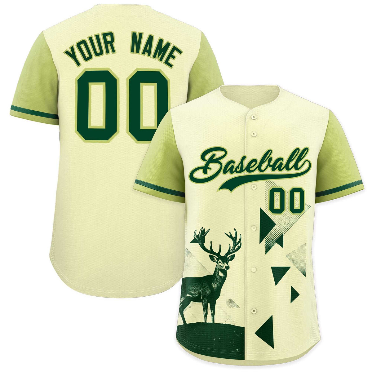 Custom Champagne Cream Raptor Series Raglan Sleeves Hip Hop Baseball Jersey