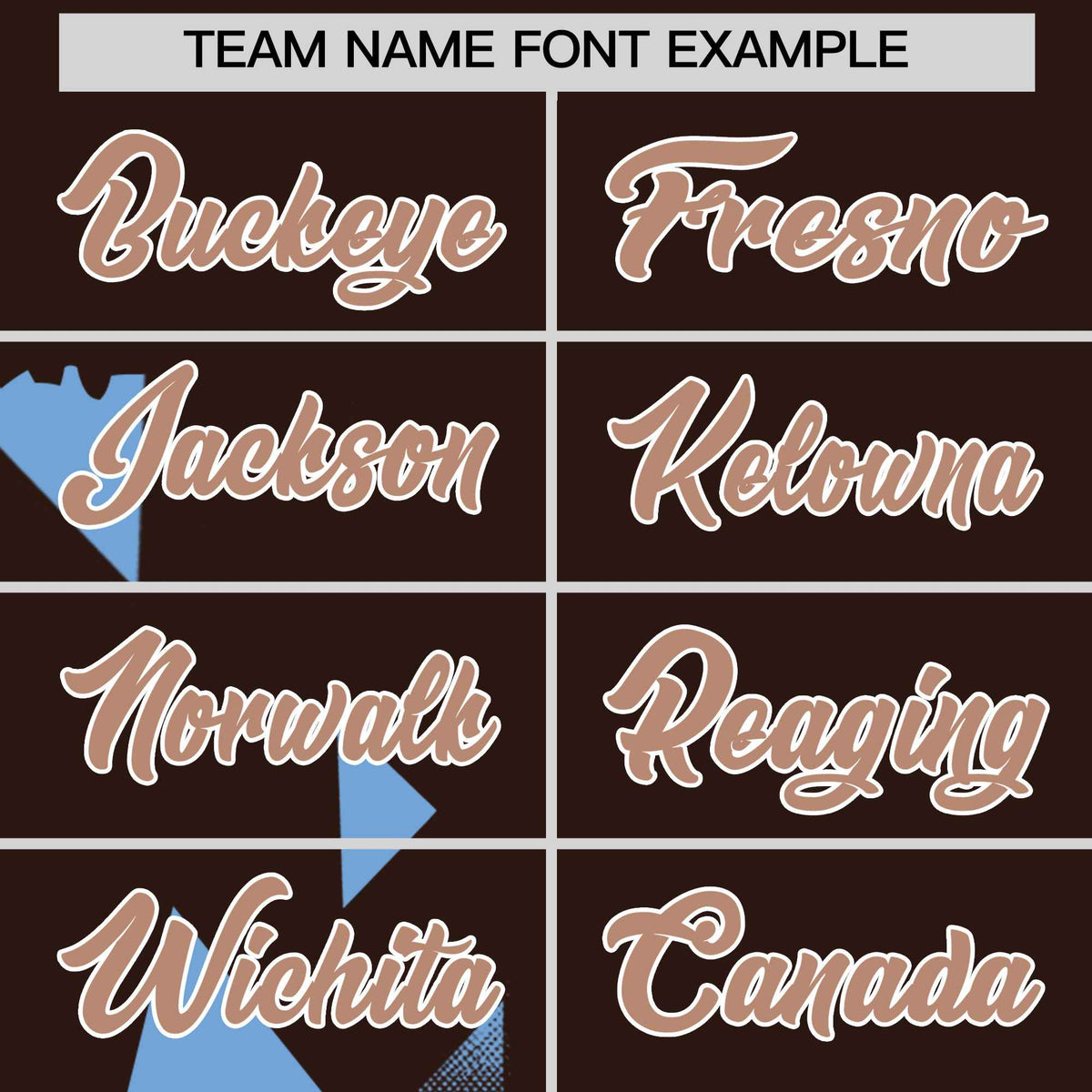 Custom Powder Blue Brown Raptor Series Raglan Sleeves Drapable Baseball Jersey