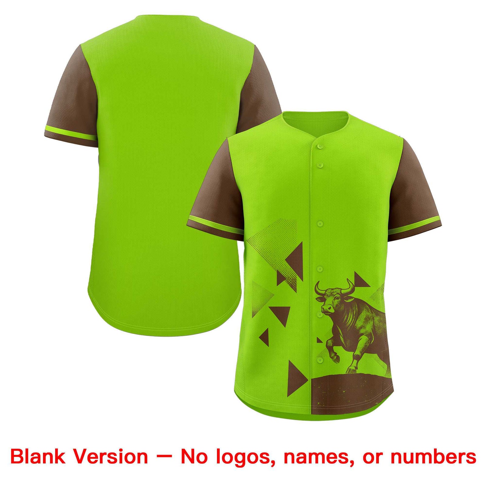 Custom Light Brown Neon Green Raptor Series Raglan Sleeves Hip Hop Baseball Jersey