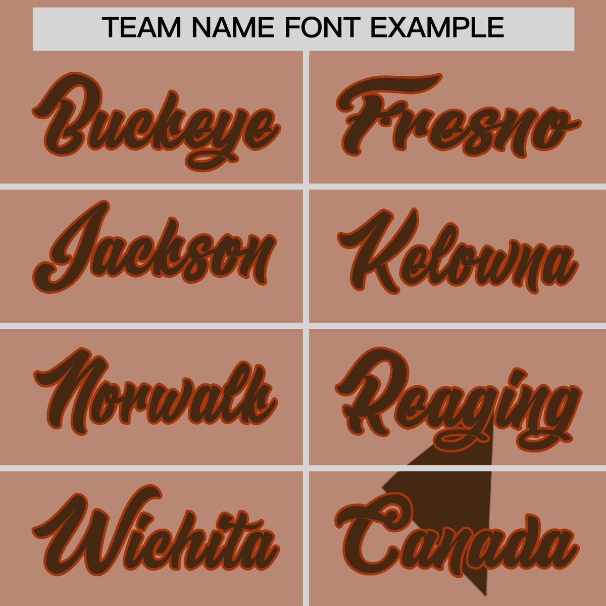 Custom Dark Orange Coffee Raptor Series Raglan Sleeves Hip Hop Baseball Jersey